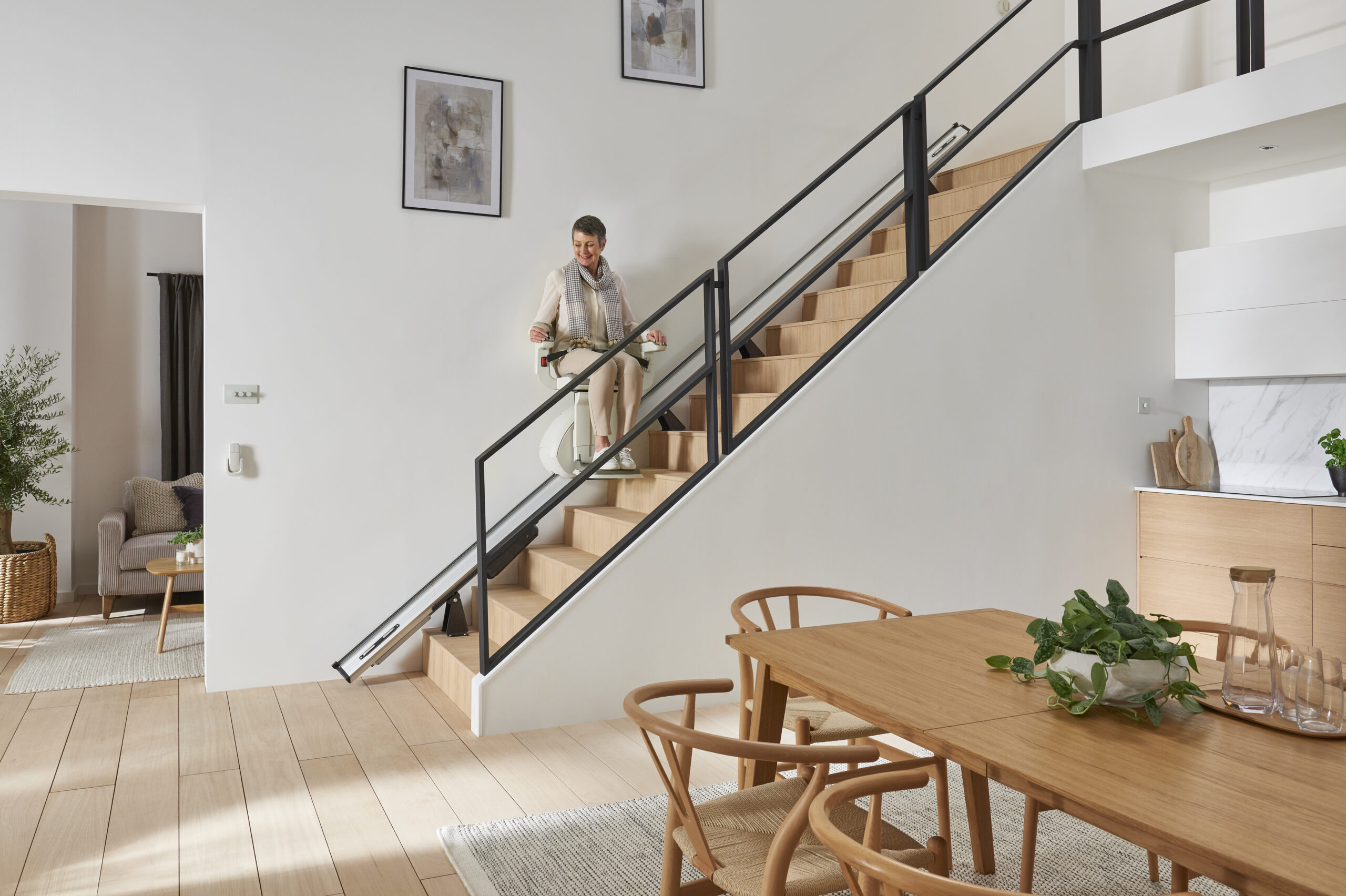 sonilift SL Classic - Treppenlifte für gerade Treppen Einbaubesispiel