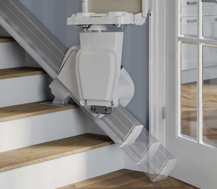 Treppenlifte für gerade Treppen SL Style mit ausfahrbarer Schiene